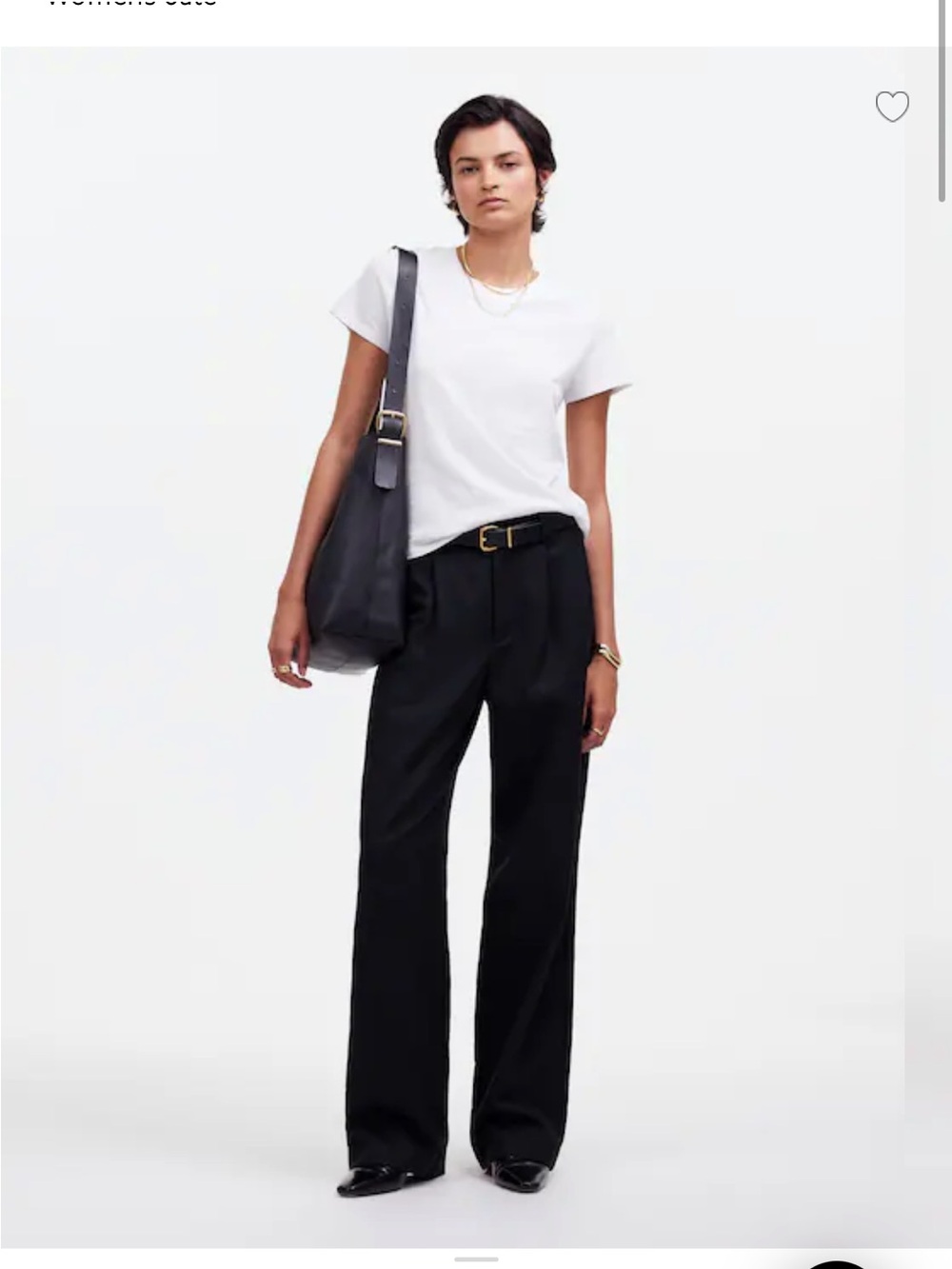 Madewell Black Women’s Straight Leg Pants
